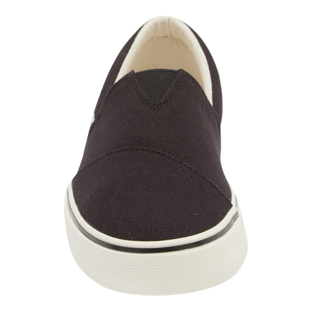 ♥️Toms♥️Men’s Alpargata Black & White Slip-On Sneaker Size (7.5) Med Width - Picture 5 of 11